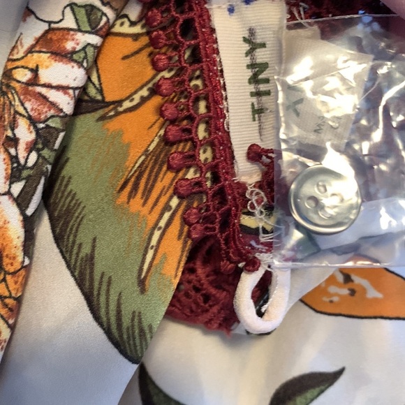 New Anthropologie Tiny Botanical Butterfly Print Jumpsuit XS NEW - Picture 8 of 8